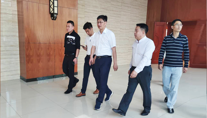 肥东县委孙良鸿书记一行莅临我公司参观考察